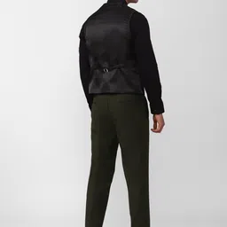 Van Heusen Men Checked Single-Breasted Slim-Fit 3-Piece Formal Suit image 4