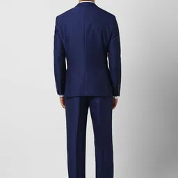 Van Heusen Men 2-Pc Self Design Notched Lapel Single Breasted Suit image 2