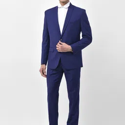 LUXURAZI Men Tailored-Fit Single-Breasted Two-Piece Suit image 4