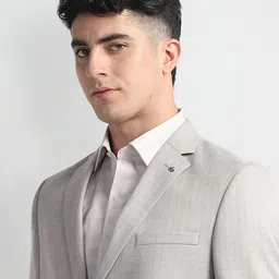 Arrow Checked Single-Breasted Two-Piece Formal Suit image 5