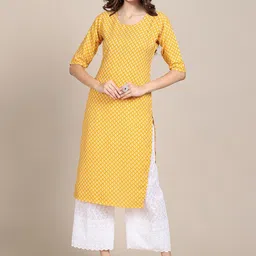 7threads 1 Stop Fashion Women  Pack of 6 Ethnic Motifs Printed Crepe Kurta image 2