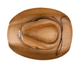 CHOKORE Men Embroidered Straw Cowboy Hat image 5