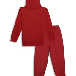 mack jonney VIMAL JONNEY Kids Pack Of 2 Printed Hooded Cotton Fleece Sweatshirt With Joggers image 4