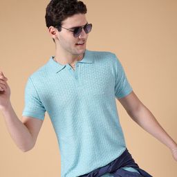 The Indian Garage Co Self Design Shirt Collar Acrylic Pullover Sweater-picture-14