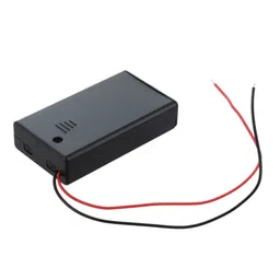 3 x 1.5V AAA battery holder with cover and On/Off Switch image 1