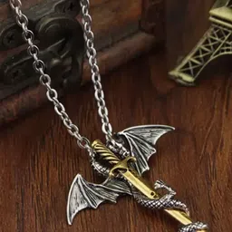 EL REGALO Men Bat and Sword Necklace image 1