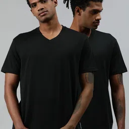 Levis Men Pack of 2 V-Neck Cotton T-Shirt with Smartskin Technology-picture-20