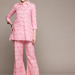 Readiprint Fashions Floral Printed Pure Cotton Tunic & Palazzos-picture-39