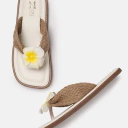ZORI WORLD Women Floral Open Toe Flats-image-98