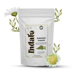 INDALO Natural Bhringraj Powder for Hair Growth & Hair Fall Treatment - 100 g-image-91