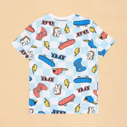 Pantaloons Junior Boys Conversational Print Round Neck T-shirt image 3