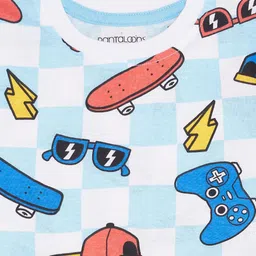 Pantaloons Junior Boys Conversational Print Round Neck T-shirt image 4