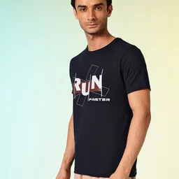 HRX by Hrithik Roshan Typography Printed Running T-shirt image 3