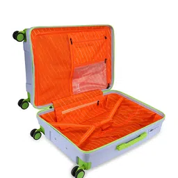 Nasher Miles Havelock Polypropylene TSA Lock Medium Purple Trolley Bag - 24 Inch (65 cm) image 2