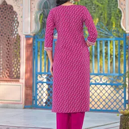 SKYLEE Women Bandhani Printed Regular Sequinned Kurta with Trousers & Dupatta image 5