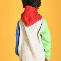 Anthrilo Boys Grey Colourblocked Sweatshirt image 2