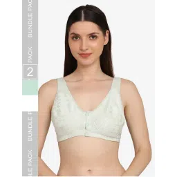 Mamma Presto Front Open Maternity Nursing Bra Multi-Color (Pack of 2)-image-5