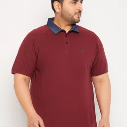 Club York Plus Size Polo Collar Cotton T-Shirt-image-40