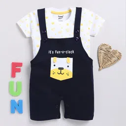 Toonyport Infants Printed Pure Cotton Rompers With T-Shirt image 1