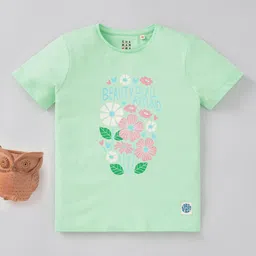 Ed-a-Mamma Girls Floral Printed Cotton T-shirt-picture-23