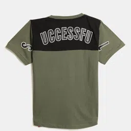 V-Mart Boys Typography Printed Round Neck Cotton T-shirt image 2