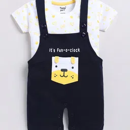 Toonyport Infants Printed Pure Cotton Rompers With T-Shirt image 2