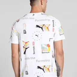 Puma CLASSICS BRAND LOVE Brand Logo Printed Cotton T-Shirt image 4