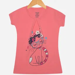 Dollar Champion Kidswear Girls Pack Of 4 Graphic Printed T-shirts image 4