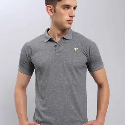 Technosport Polo Collar Antimicrobial Slim Fit Sports T-shirt image 1