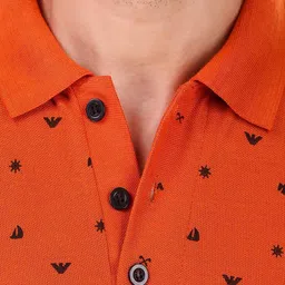 Greylongg Printed Polo Collar T-shirt image 2