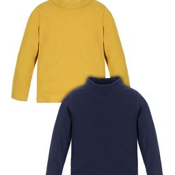 PLUM TREE Boys Pack Of 2 High Neck Pure Cotton T-Shirt-picture-15