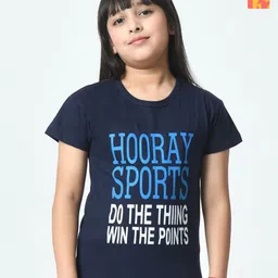 BAESD Girls Typography 2 Printed Applique T-shirt-picture-30