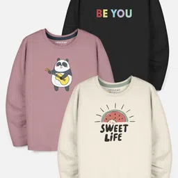 HELLCAT Boys Typography 3 Printed Applique T-shirt-picture-46