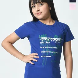 BAESD Girls Typography 3 Printed Applique T-shirt-picture-18