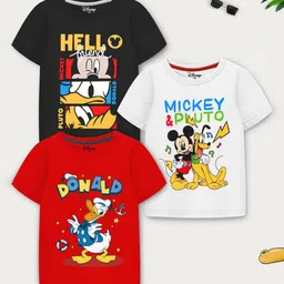 YK Disney Boys 3 Printed Applique T-shirt-picture-57