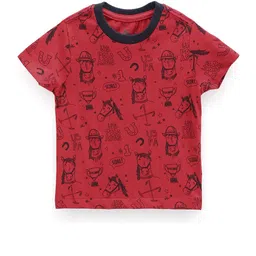 U.S. Polo Assn. Kids Boys Conversational Printed Pure Cotton T-shirt-picture-43