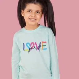 NUSYL Girls Typography Printed Long Sleeves T-shirt-picture-17