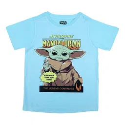 Star Wars by Wear Your Mind Boys Blue Printed Applique T-shirt-picture-16