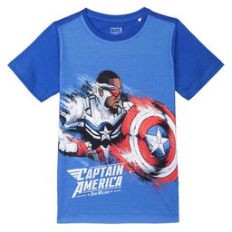 Marvel by Wear Your Mind Boys Blue Captain America Printed T-shirt-picture-34