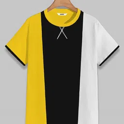 BAESD Boys Colourblocked Half Sleeve Hooded Applique T-shirt-picture-22