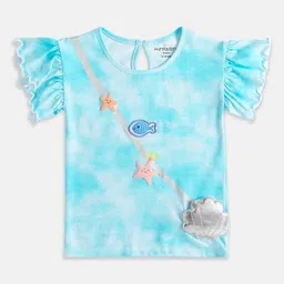 Pantaloons Baby Infant Girls Tie & Dye Applique Cotton T-shirt-picture-13