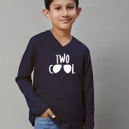 Friskers Boys Typography Printed V-Neck Bio Wash Pure Cotton Casual T-shirt-picture-18