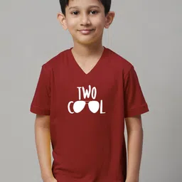 Friskers Boys Typography Printed V-Neck Cotton Bio Wash Regular T-shirt-picture-36