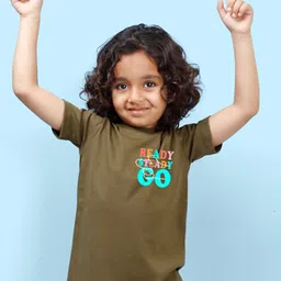 NUSYL Boys Typography Printed Knitted T-shirt-picture-37