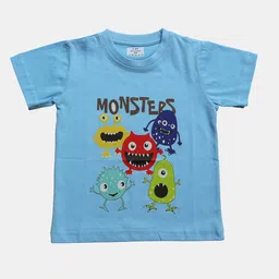BAESD Kids Monster High Graphic Printed Round Neck Short Sleeves Bio Finish Cotton T-shirt-picture-53