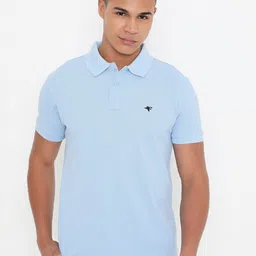 FRENCHIE Polo Collar Short Sleeves Cotton Casual T-shirt-image-8