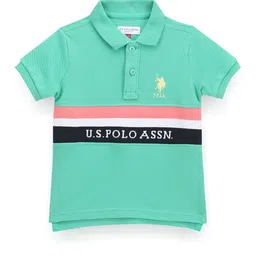 U.S. Polo Assn. Kids Boys Polo Collar Applique T-shirt-picture-19