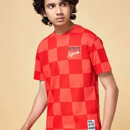 Coolsters by Pantaloons Boys Checked Cotton T-Shirt-picture-50