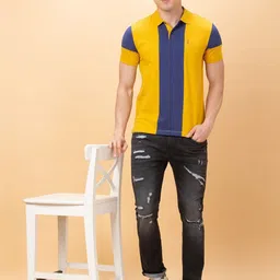 Being Human Men Colourblocked Polo Collar Applique T-shirt-picture-20