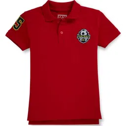 Gini and Jony Boys Polo Collar Applique T-shirt image 1